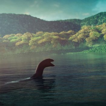 Potwór z Loch Ness i jego tajemnicza historia. Na zdjęciu koncepcja wyglądu stwora.